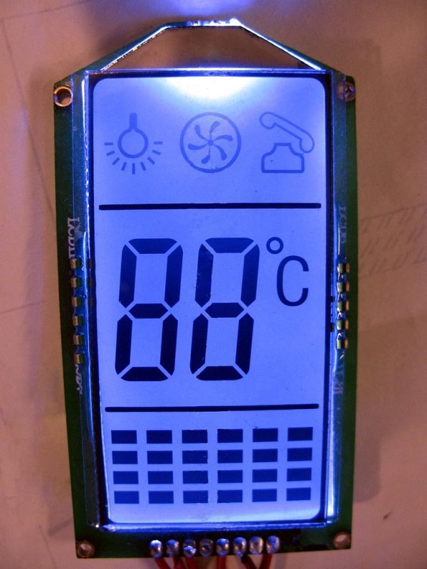 半透TN熱水器LCD段碼屏